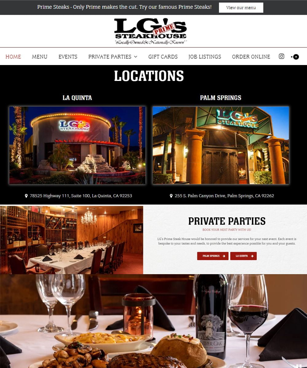 LG's Prime Steak House